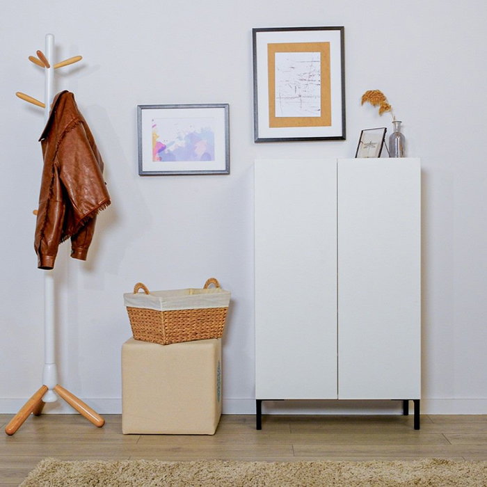 Hanah Home Armario Multiusos Shc-820-Dd-1 Blanco